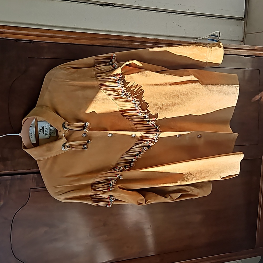 Suede leather southwest dream jacket Large (14)